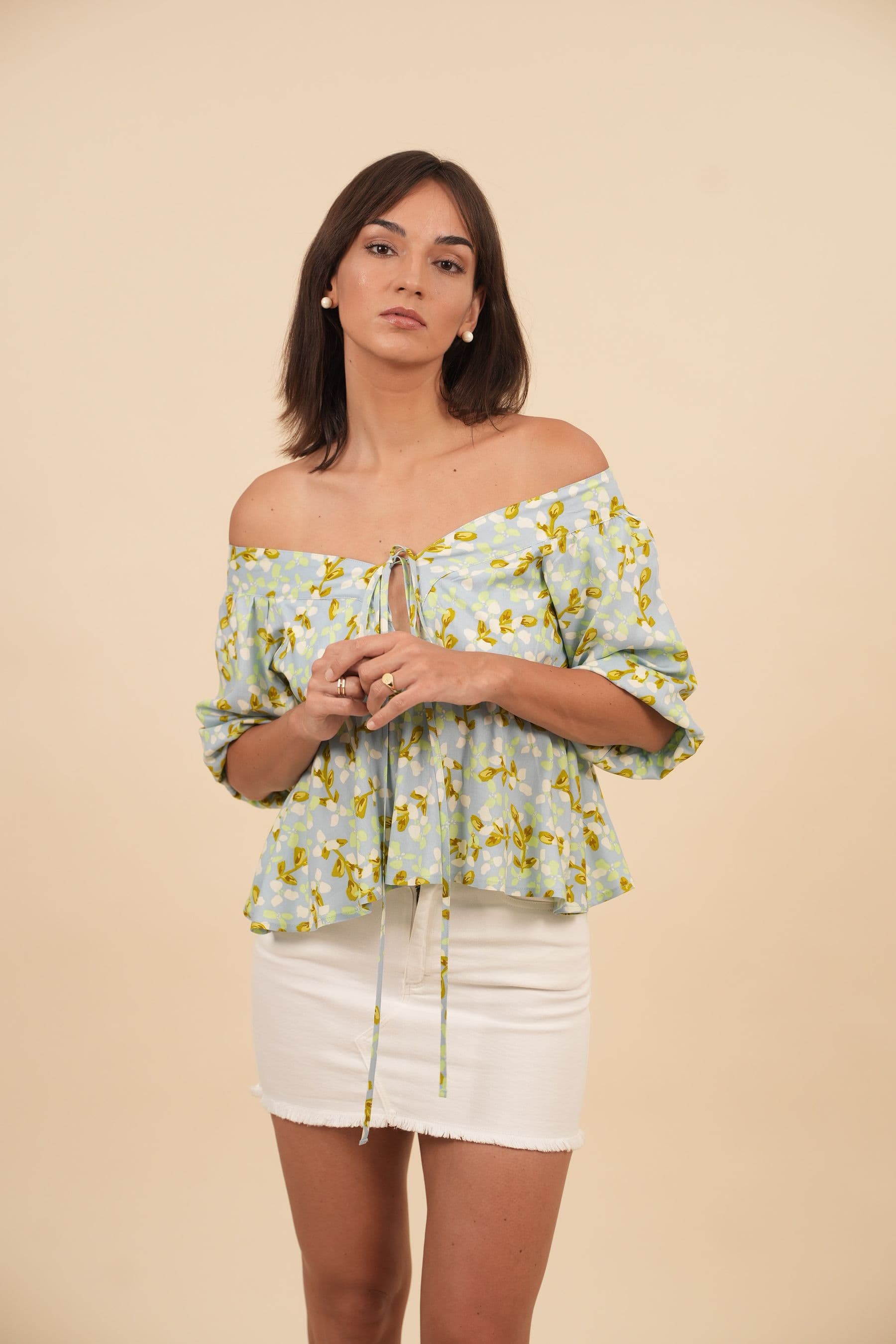 ELOISE PEPLUM TOP